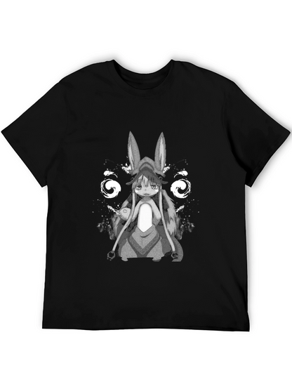 Anime Manga Rabbit Girl Graphic T-Shirt