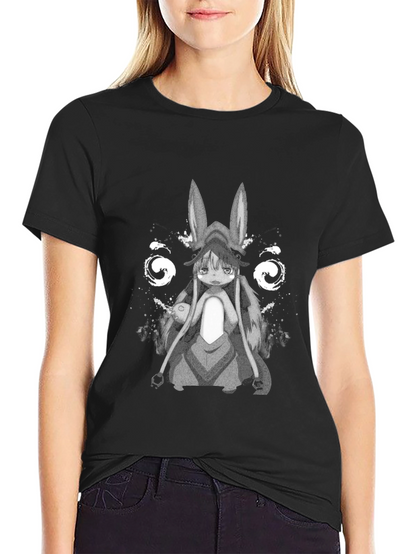 Anime Manga Rabbit Girl Graphic T-Shirt