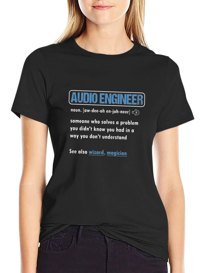 Audio Engineer Definition Graphic T-Shirt