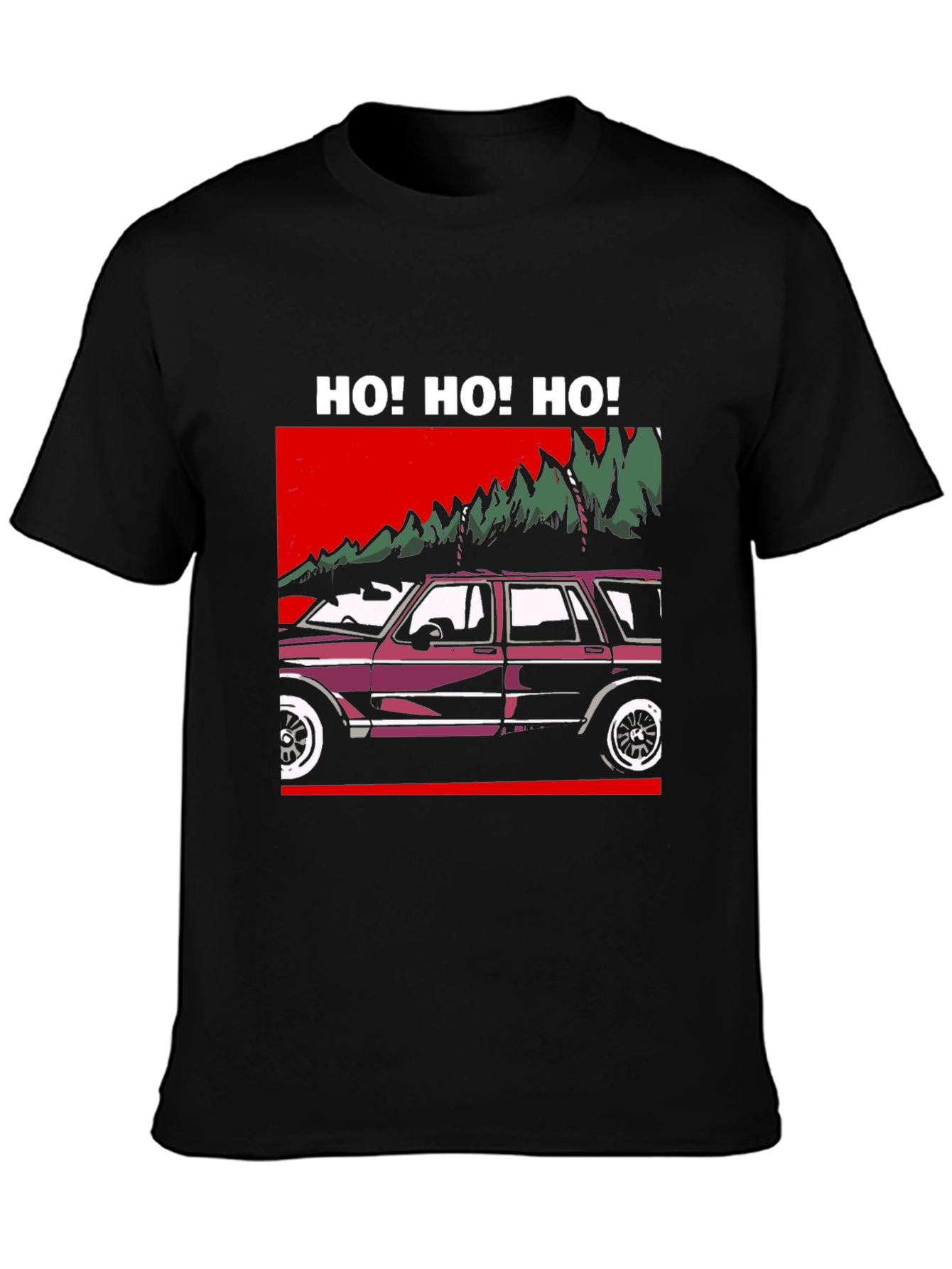 Ho! Ho! Ho! Christmas Car T-Shirt