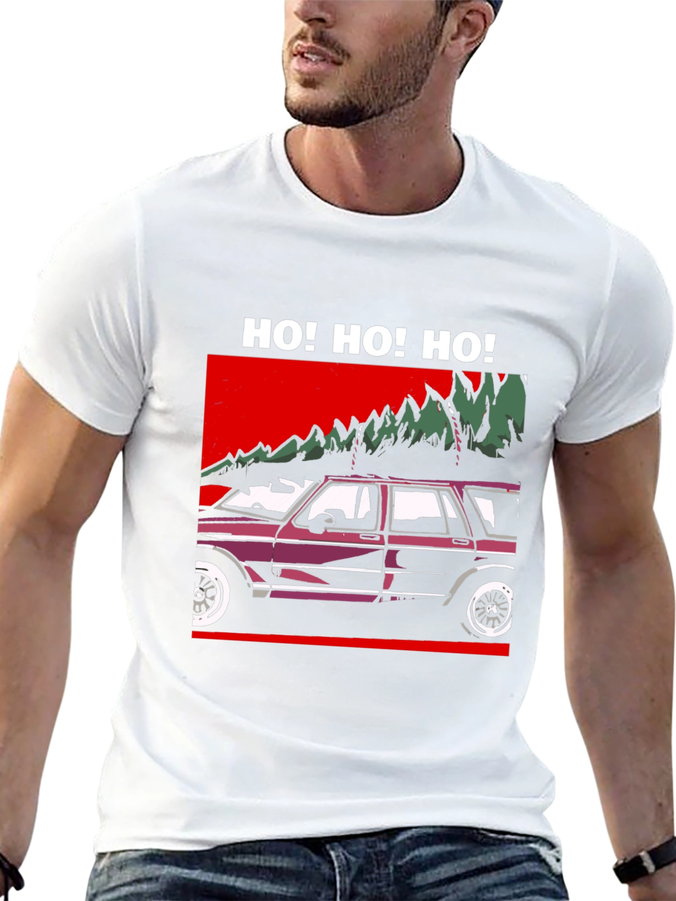 Ho! Ho! Ho! Christmas Car T-Shirt