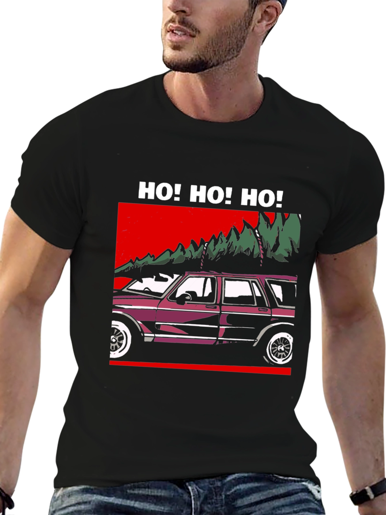 Ho! Ho! Ho! Christmas Car T-Shirt