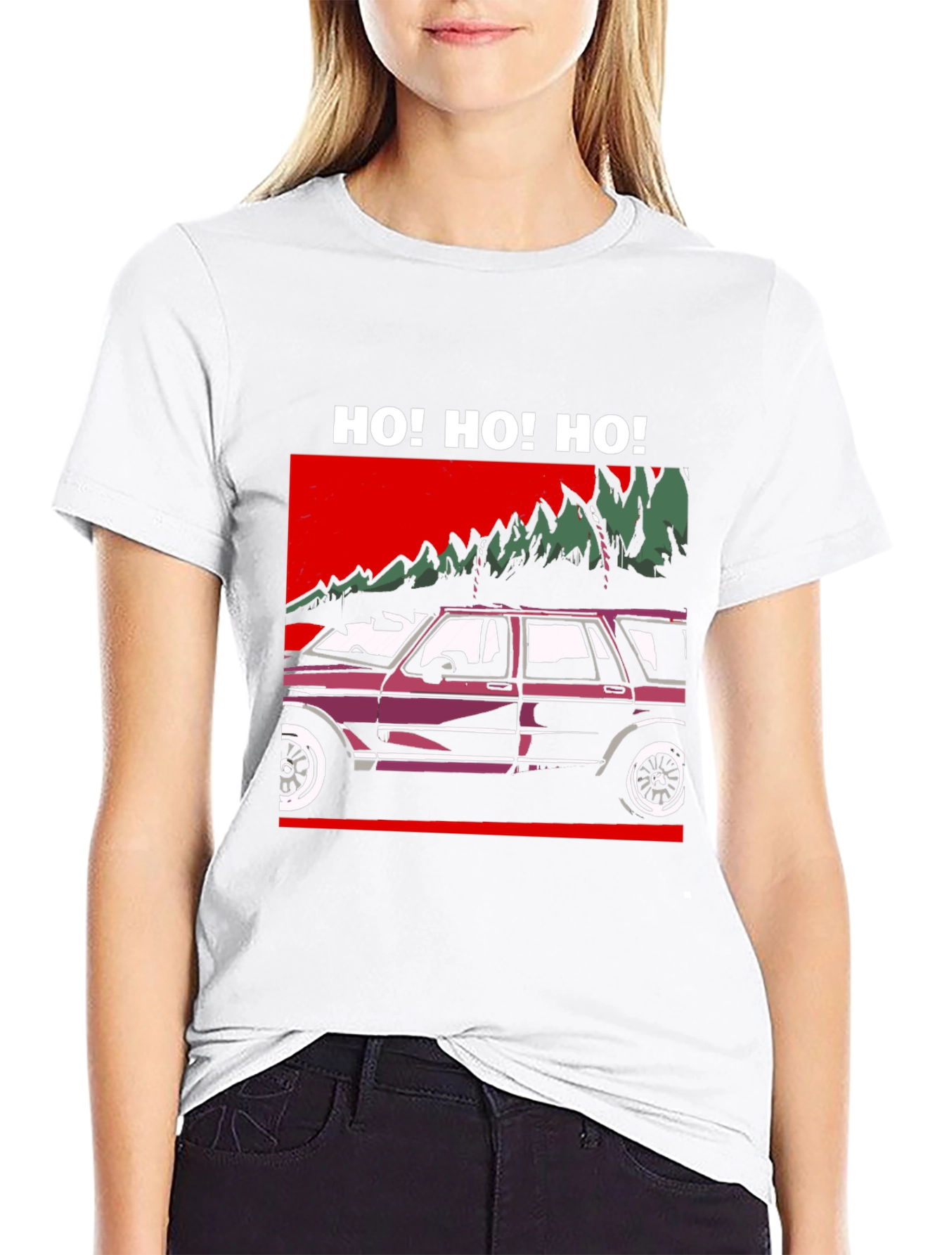 Ho! Ho! Ho! Christmas Car T-Shirt