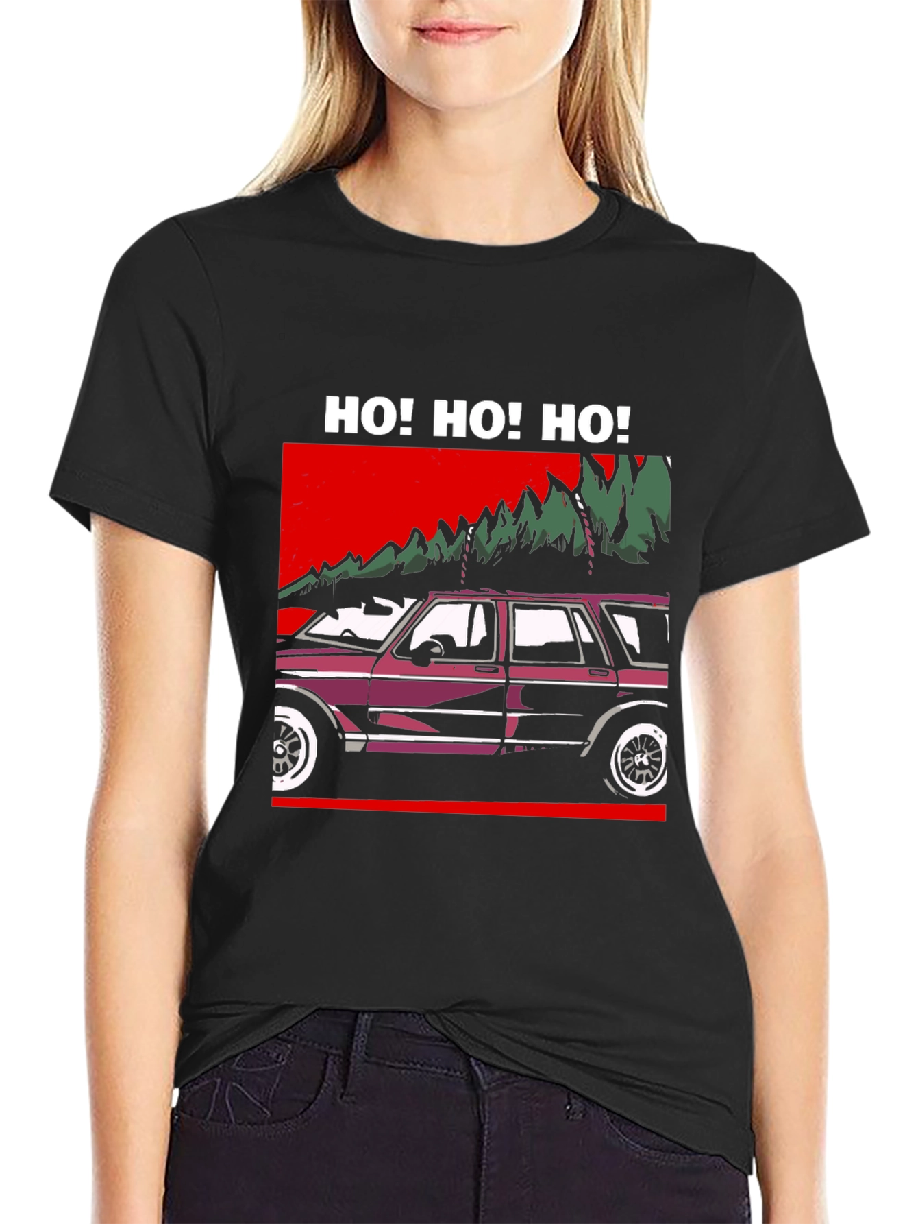 Ho! Ho! Ho! Christmas Car T-Shirt