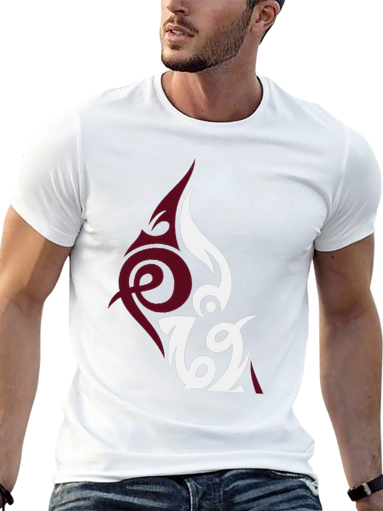 Unique Tattoo Inspired Graphic Tee - Black