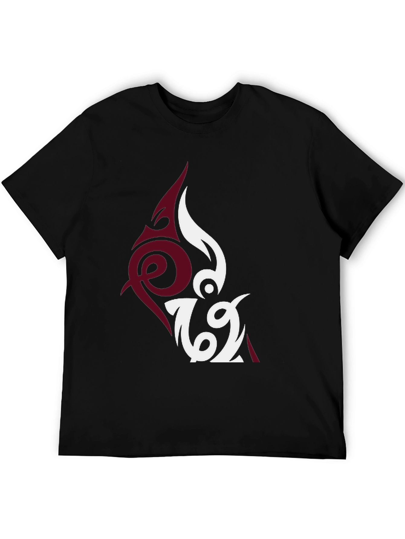 Unique Tattoo Inspired Graphic Tee - Black