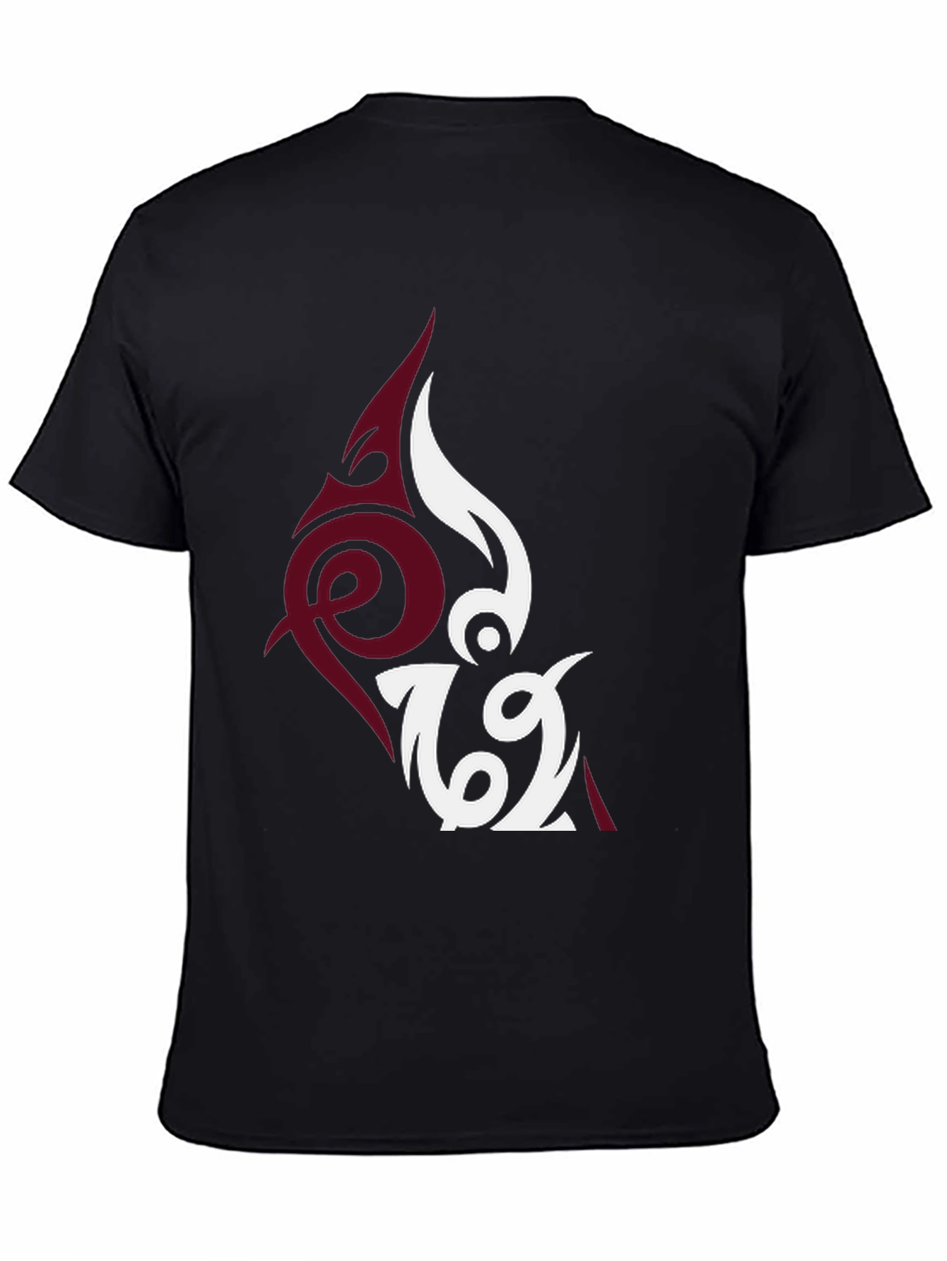 Unique Tattoo Inspired Graphic Tee - Black