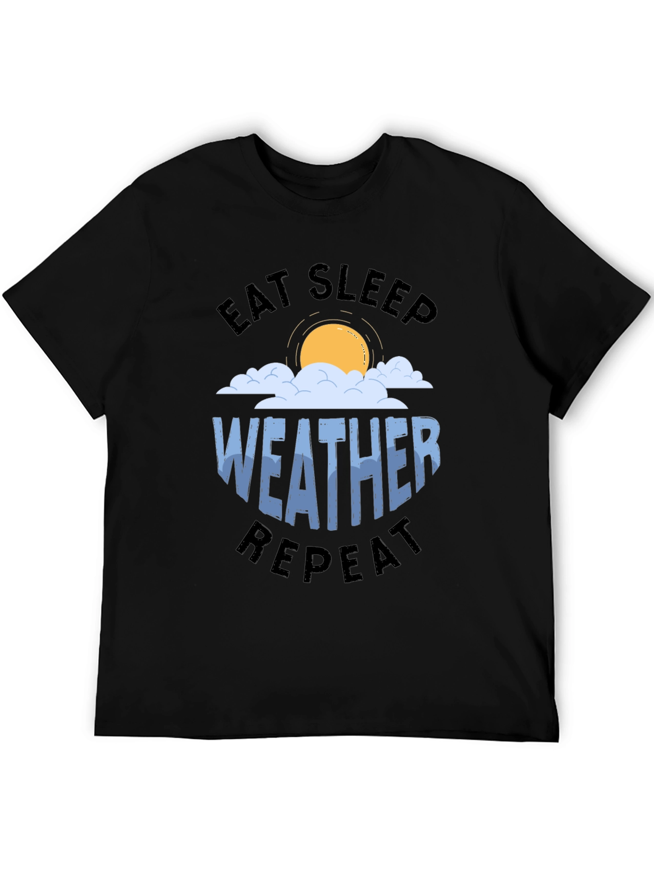 Eat Sleep Weather Repeat Graphic Tee