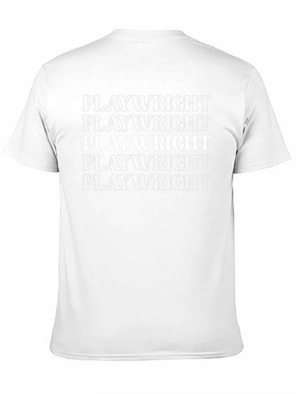 Playwright Tee - Black Crew Neck Graphic T-Shirt
