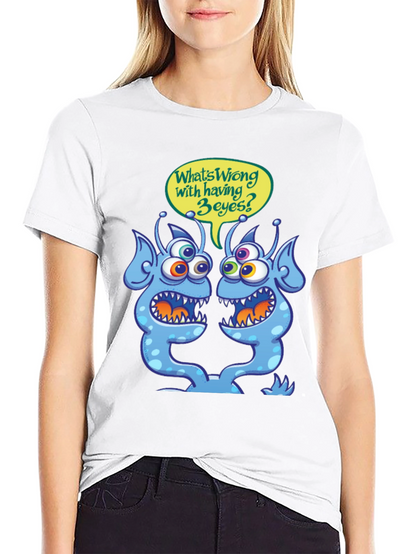 3-Eyed Alien T-Shirt - Funny Graphic Tee