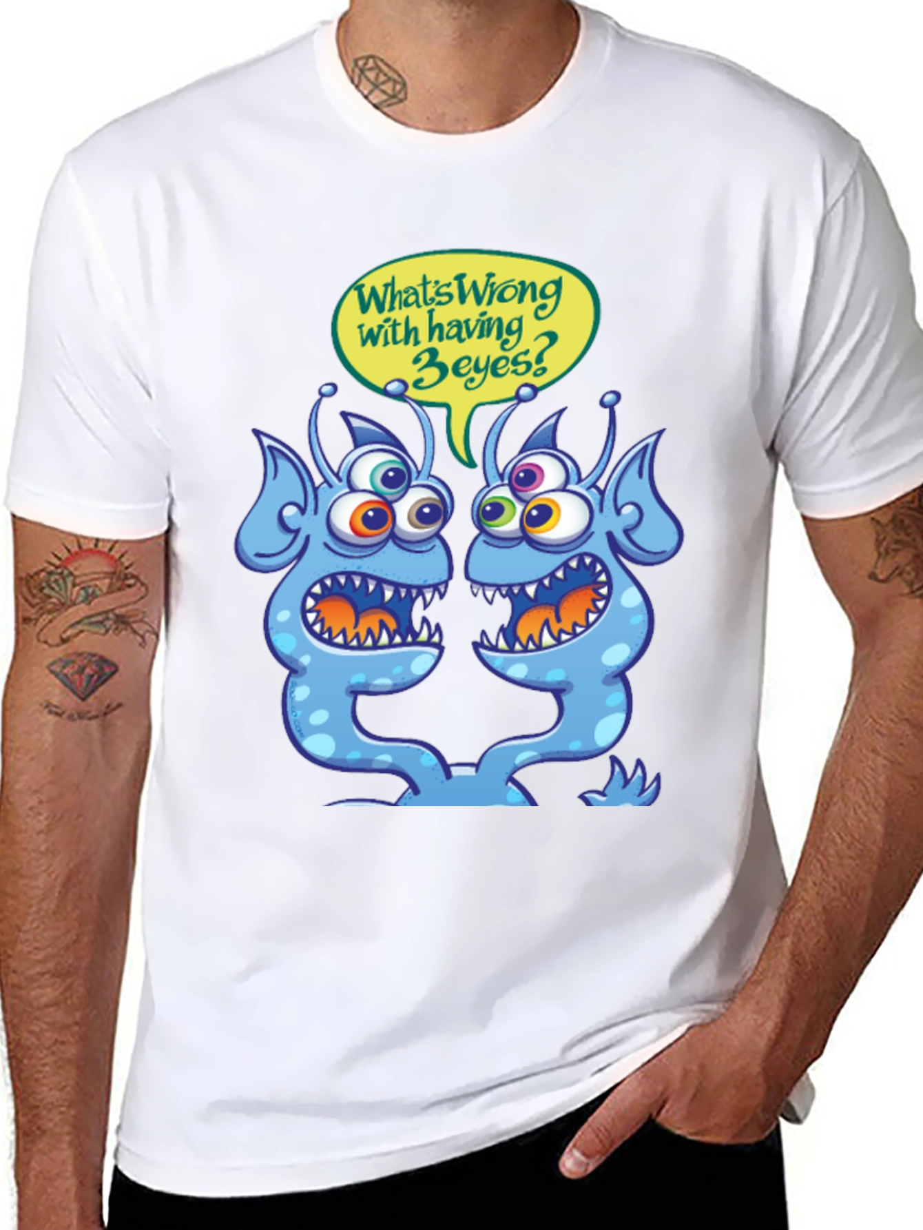 3-Eyed Alien T-Shirt - Funny Graphic Tee