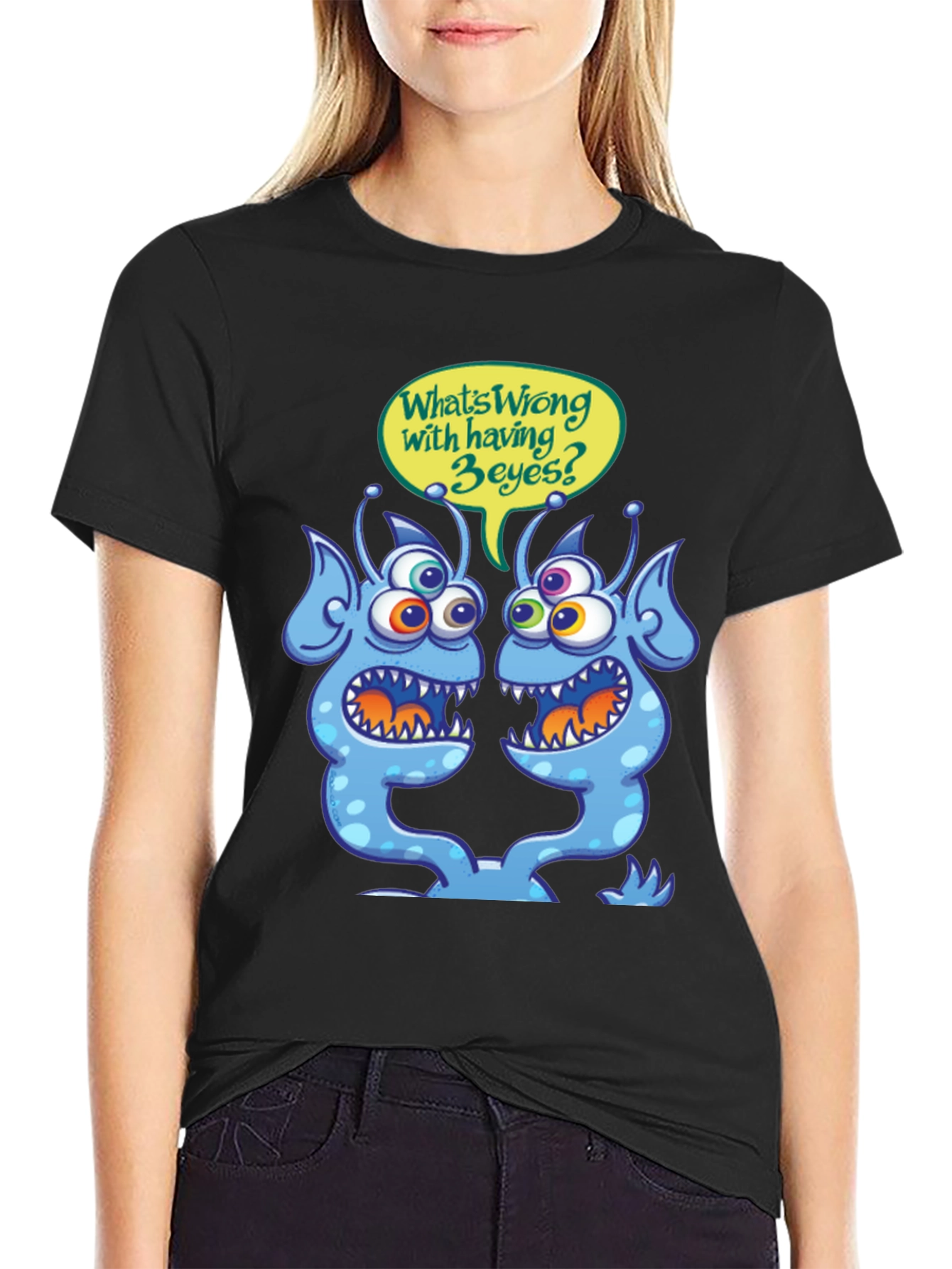 3-Eyed Alien T-Shirt - Funny Graphic Tee