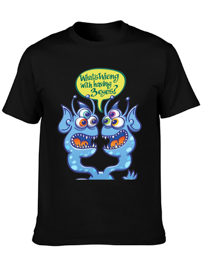 3-Eyed Alien T-Shirt - Funny Graphic Tee
