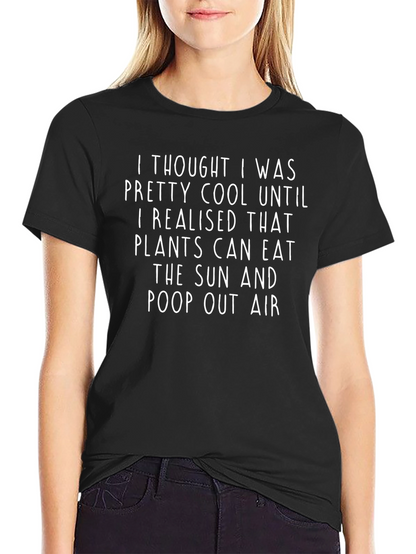 Funny Plant T-Shirt - Eat Sun Poop Air