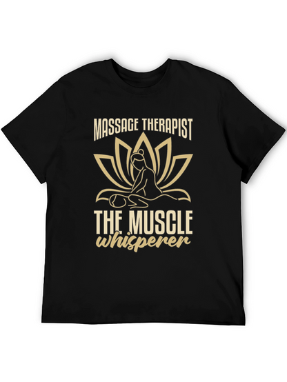 Massage Therapist Muscle Whisperer Graphic T-Shirt