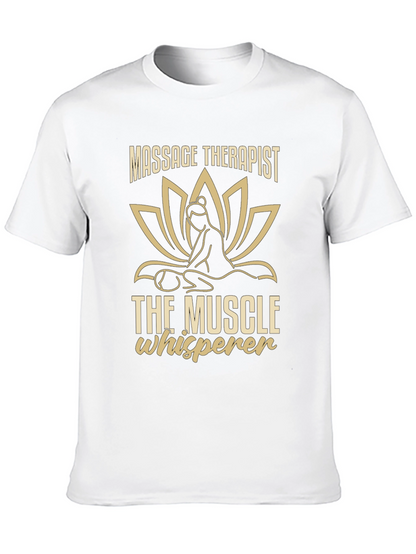 Massage Therapist Muscle Whisperer Graphic T-Shirt
