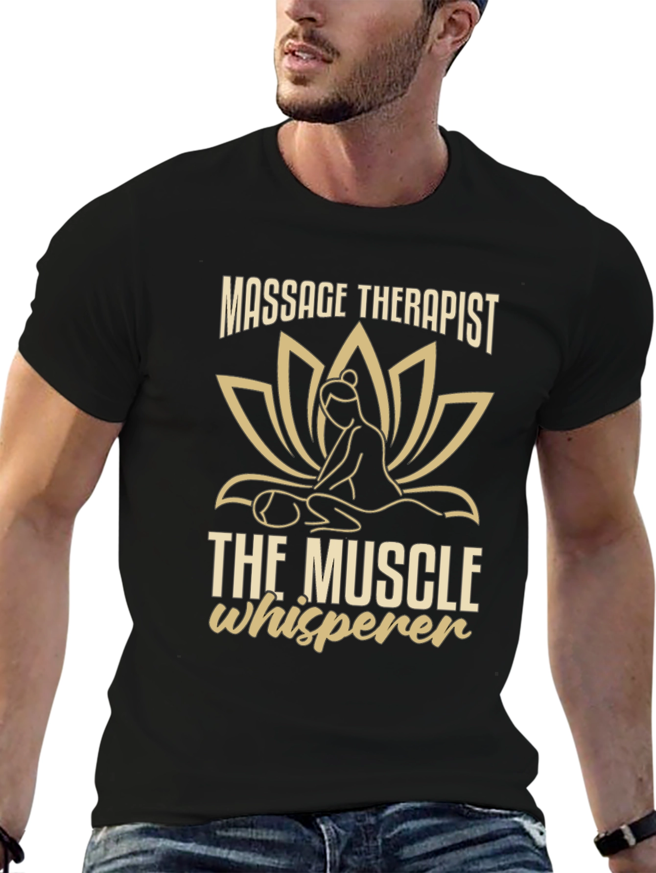 Massage Therapist Muscle Whisperer Graphic T-Shirt