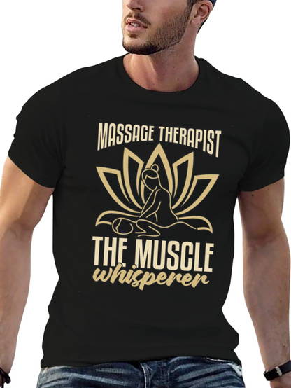 Massage Therapist Muscle Whisperer Graphic T-Shirt