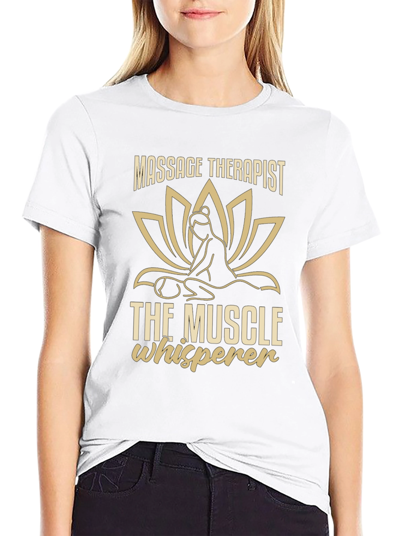 Massage Therapist Muscle Whisperer Graphic T-Shirt