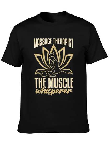 Massage Therapist Muscle Whisperer Graphic T-Shirt