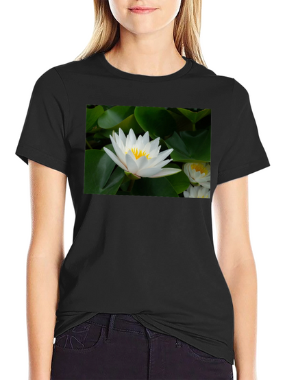 Lotus Flower Black T-Shirt