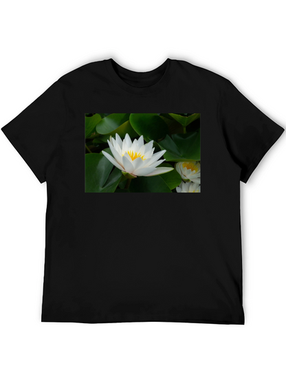 Lotus Flower Black T-Shirt