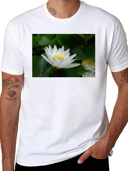 Lotus Flower Black T-Shirt