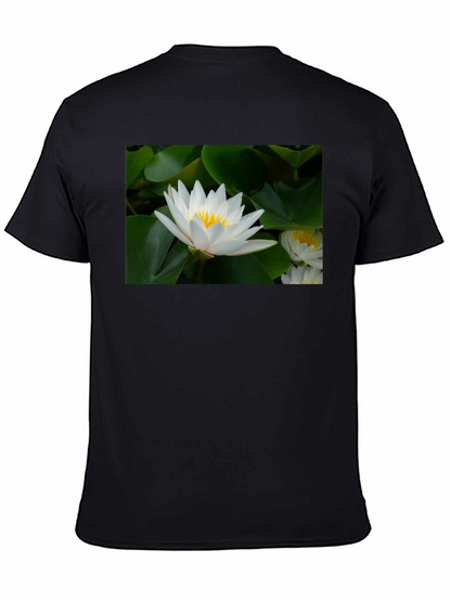 Lotus Flower Black T-Shirt