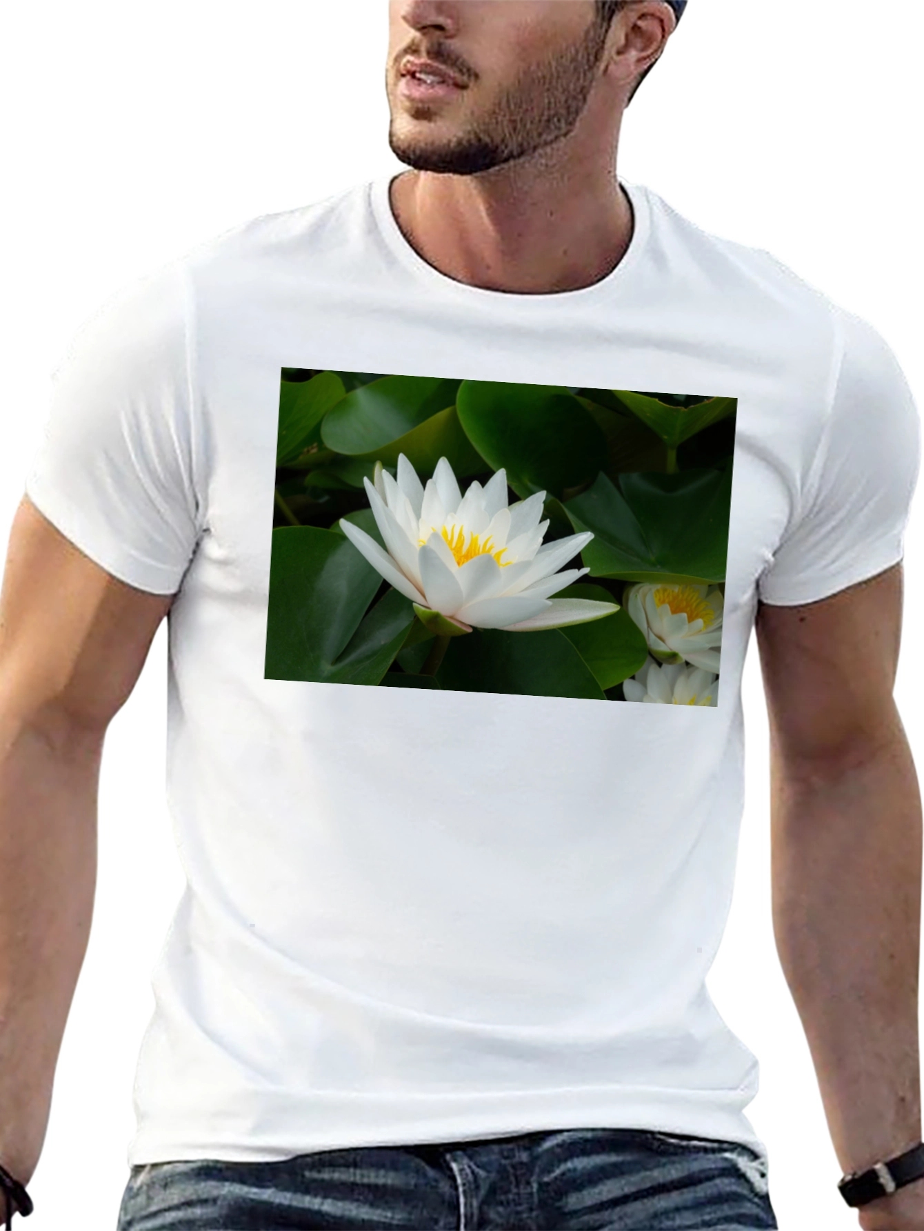 Lotus Flower Black T-Shirt