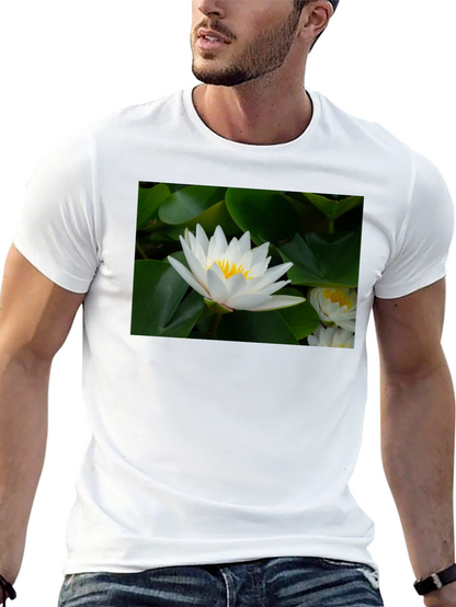 Lotus Flower Black T-Shirt
