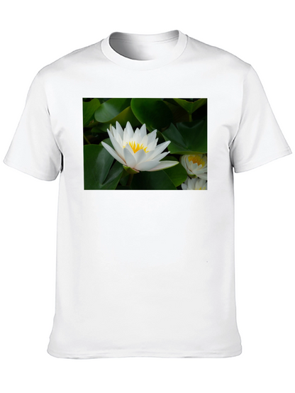 Lotus Flower Black T-Shirt