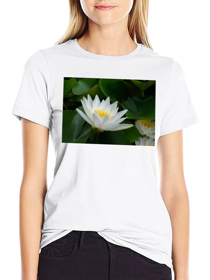 Lotus Flower Black T-Shirt