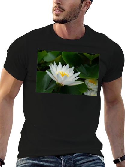 Lotus Flower Black T-Shirt