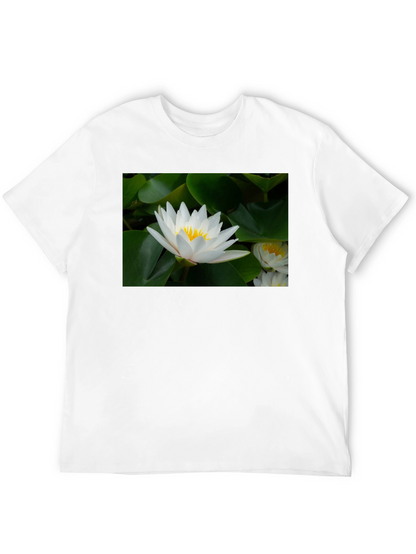 Lotus Flower Black T-Shirt