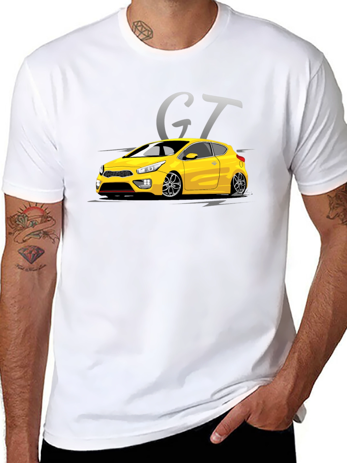 GT Car Graphic T-Shirt - Sporty Style