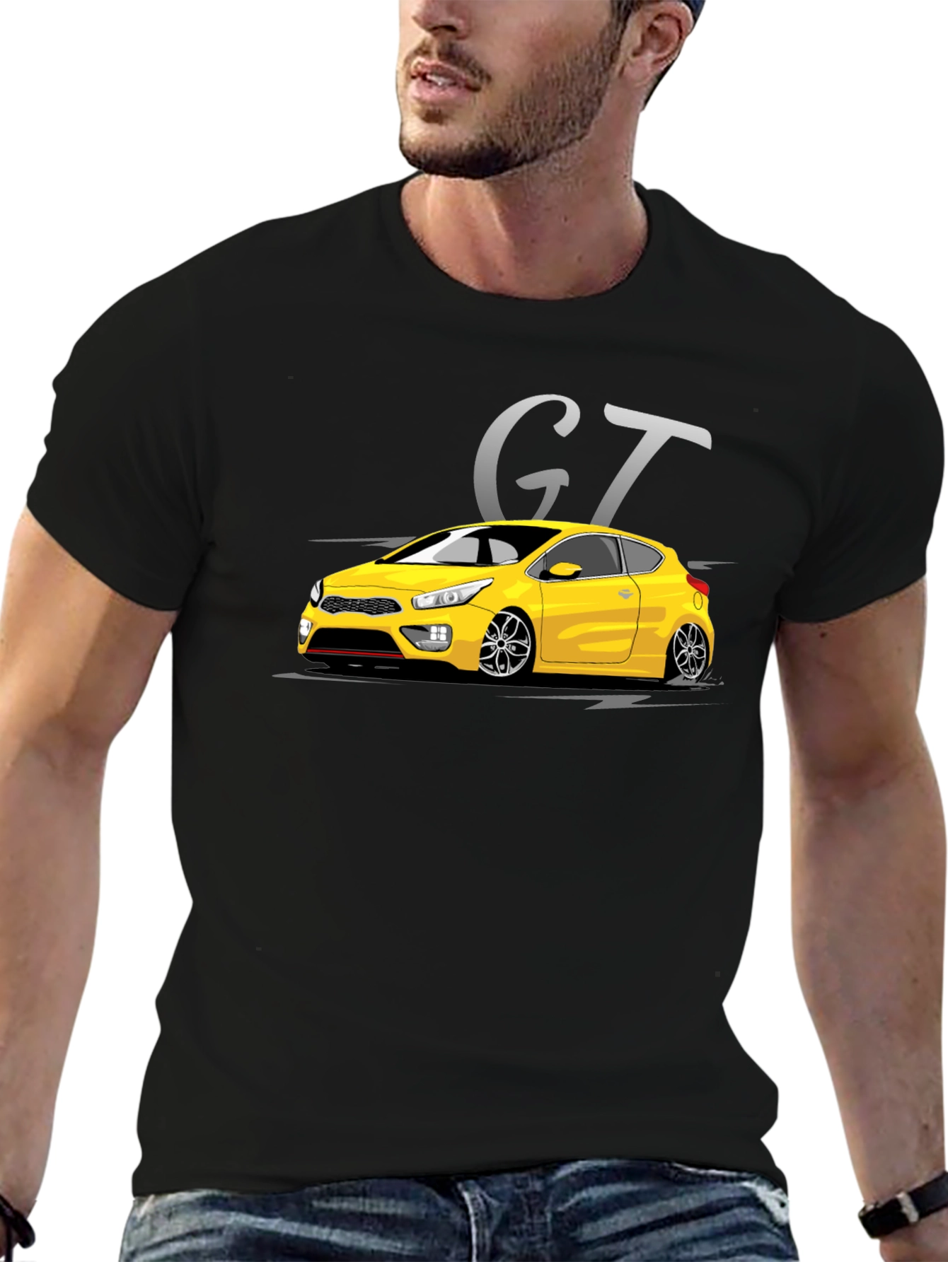 GT Car Graphic T-Shirt - Sporty Style