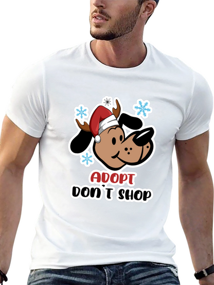 Adopt Dont Shop Dog Christmas T-Shirt