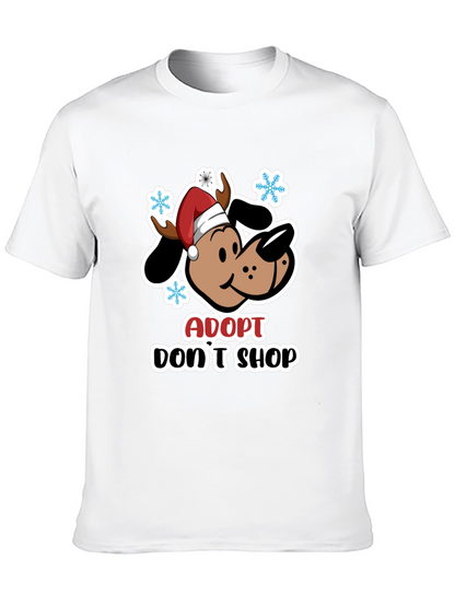 Adopt Dont Shop Dog Christmas T-Shirt