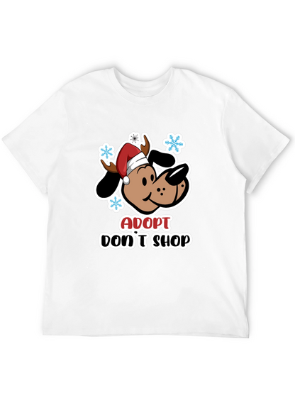Adopt Dont Shop Dog Christmas T-Shirt