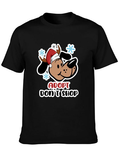 Adopt Dont Shop Dog Christmas T-Shirt