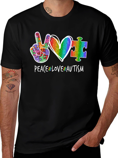 Peace Love Autism T-Shirt