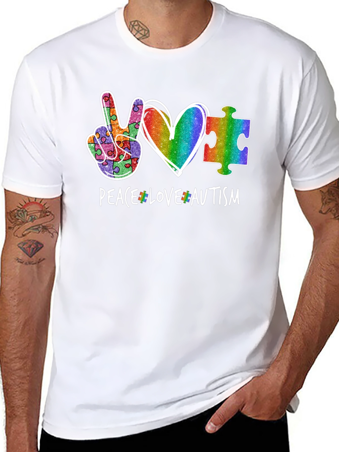 Peace Love Autism T-Shirt
