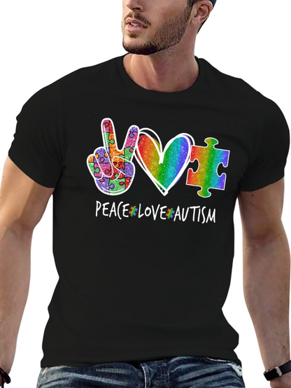 Peace Love Autism T-Shirt
