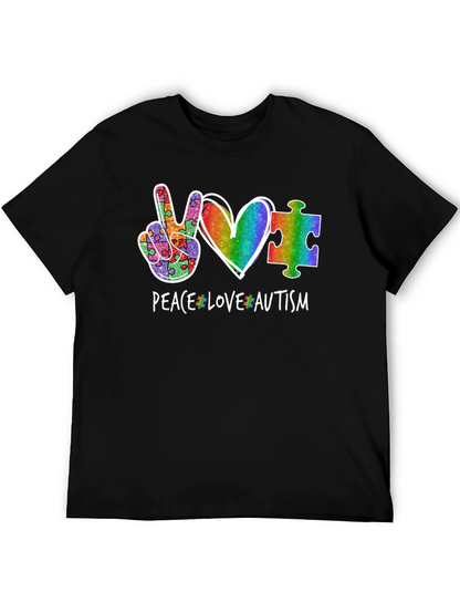 Peace Love Autism T-Shirt