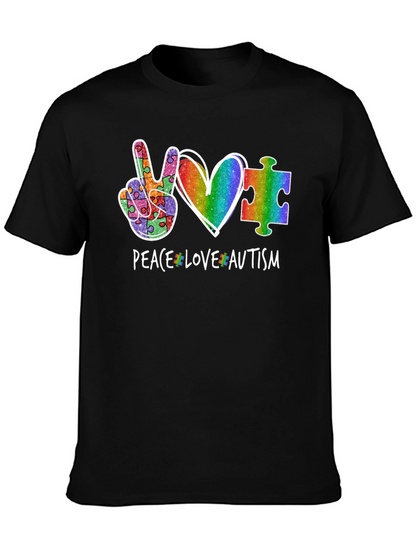 Peace Love Autism T-Shirt