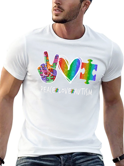 Peace Love Autism T-Shirt