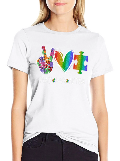 Peace Love Autism T-Shirt