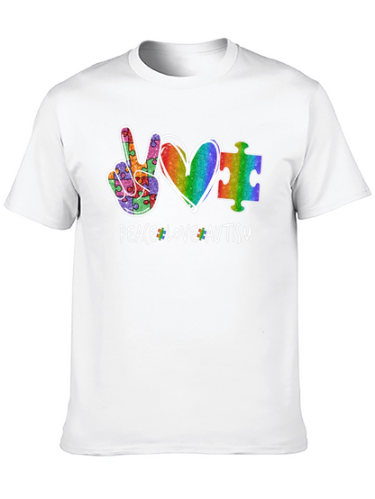 Peace Love Autism T-Shirt