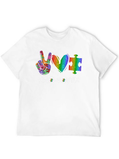 Peace Love Autism T-Shirt