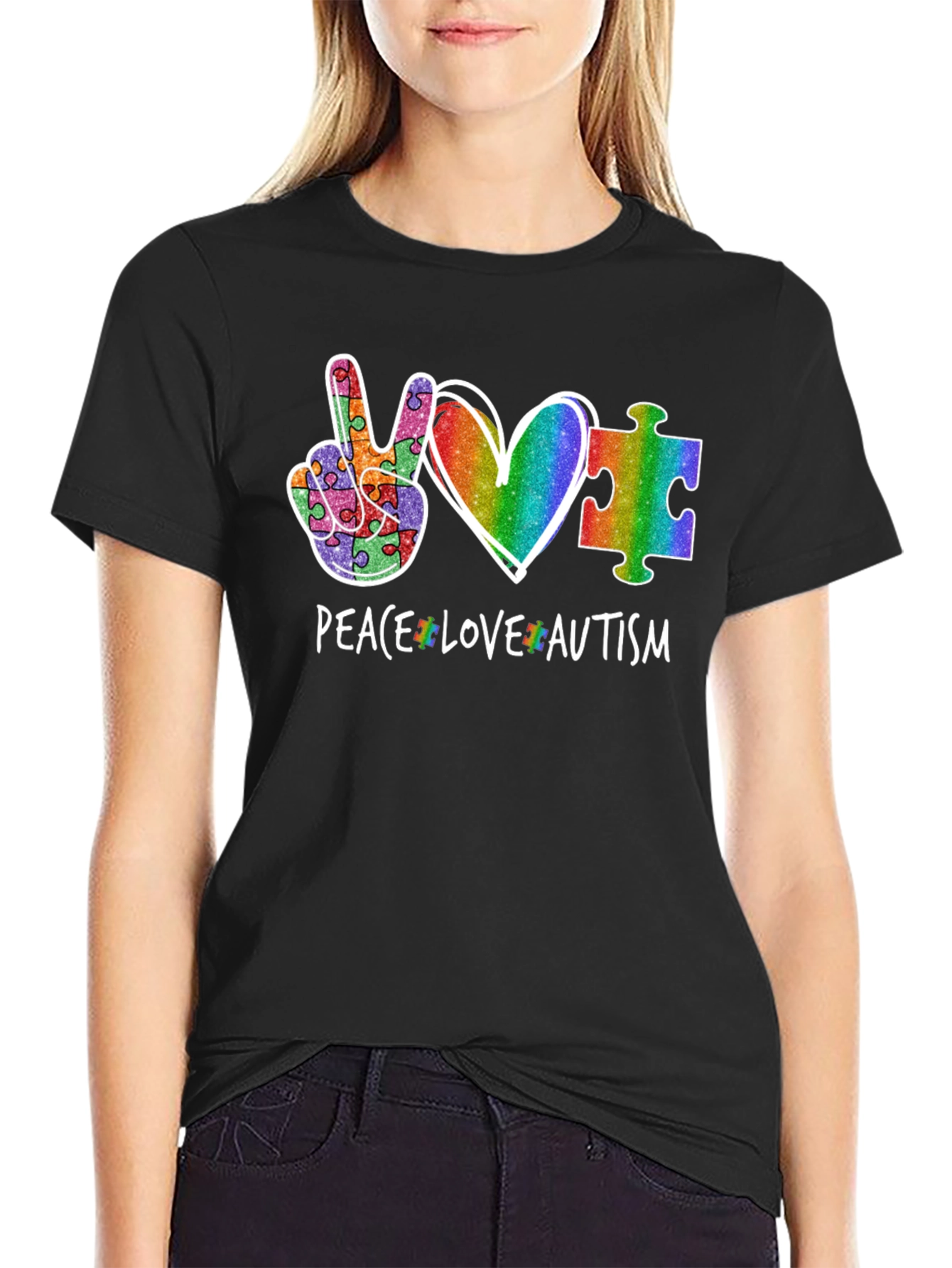 Peace Love Autism T-Shirt